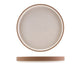 Genware Kava White Stoneware Raw Wall Presentation Plate 25cm (Box Of 6)