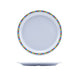 Genware Melamine Plate Coloured Circles 22.5cm (Box Of 12)