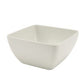 White Melamine Curved Square Bowl 15cm