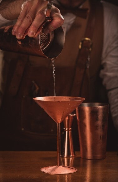 Copper Martini Glass 24cl / 8.5oz