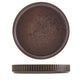 Terra Porcelain Fluted Presentation Plate 18cm Black (Box Of 6)