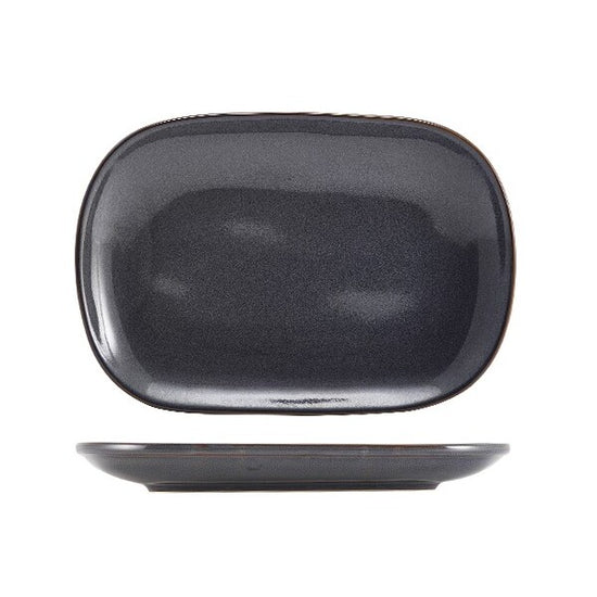 Terra Stoneware Rustic Blue Rectangular Plate 24cm x 9.4cm (Box Of 12)