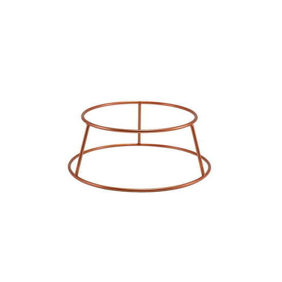 Genware Copper Anti-Slip Round Buffet Riser 10cm