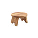 Genware Acacia Wood Round Buffet Riser 25 x 15cm (Dia x H)