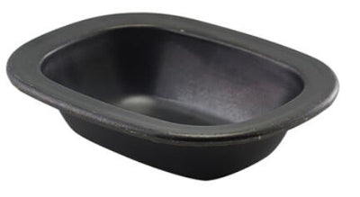 Vintage Steel Pie Dish Black 16 x 12 x 3.5cm (24cl / 8.4oz) (Box Of 12)
