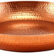 Genware Copper Hammered Aluminium Platter, 44 x 7.2cm (Dia x H)