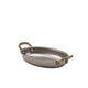 Oval Dish Vintage Steel 16.5 x 12.5cm (Box Of 6)