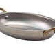Oval Dish Vintage Steel 18.5 x 13.5cm (Box Of 6)