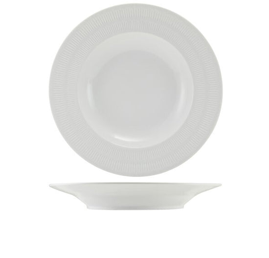 Incise Porcelain Solara Winged Pasta Bowl 28.5cm (Box Of 6)