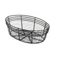 Oval Wire Basket Black 25.5cm x 16cm x 8cm (Box Of 6)