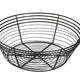 Round Wire Basket Black 25.5cm x 8cm (Box Of 6)
