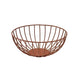 Round Wire Basket Copper 20 x 8cm