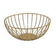 Round Wire Basket Gold 20 x 8cm