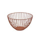 Round Wire Basket Copper 24 x 13cm