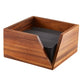 Genware Acacia Wood Serviette Holder 18.6cm x 10cm