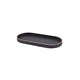 Genware Oval Black Wood Veneer Tray 35 x 16.5cm