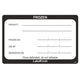 Harfield Removable Warning Label Roll Of 500 - Frozen (801Fro)