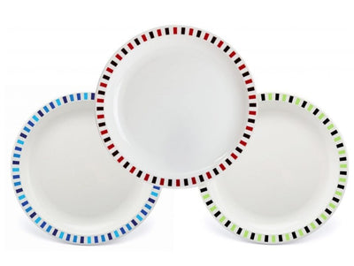 Harfield Duo Polycarbonate Plate 25.5cm With Patterned Rim (228P)