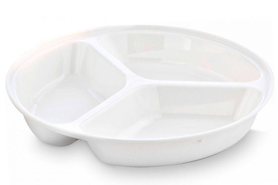 Harfield Polycarbonate 3 Compartment Deep Plate 25.5cm (431)