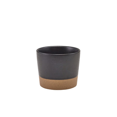 Genware Kava Black Stoneware Chip Cup 9 x 7.4cm (Box Of 6)