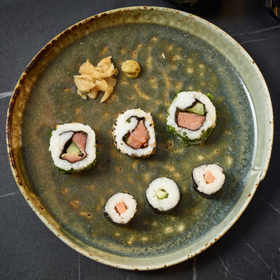 Kozo Porcelain Midori Coupe Plate 22.8cm (Box Of 6)