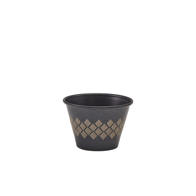 Genware Metallic Black Diamond Ramekin 71ml/ 2.5oz (Box Of 24)
