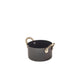 Genware Black Vintage Steel Mini Casserole Dish 9 x 5.25cm (Box Of 6)