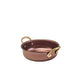 Genware Copper Vintage Steel Round Dish 13.5 x 3.75cm (Box Of 6)