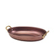 Genware Copper Vintage Steel Oval Dish 24.5 x 17.5cm (Box Of 6)