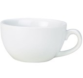 Genware Porcelain Bowl Shaped Cappuccino Cup 40cl