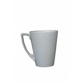 Genware Porcelain Angled Latte Mug 35cl