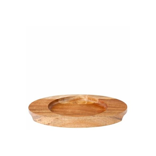 Base/Stand Wooden 25cm X 18.5cm For SP276 Round Eared Dish (Box Of 6)
