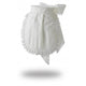 Traditional Waitress Apron Round B A Trim White Cotton