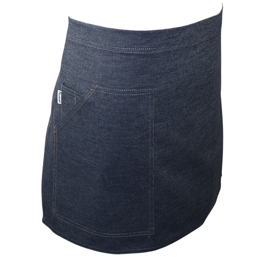 Work Range Waist Apron Denim With 2 Hip Pockets 75cm X 42cm