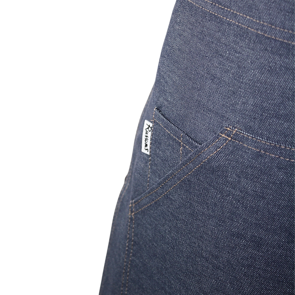 Work Range Waist Apron Denim With 2 Hip Pockets 75cm X 42cm