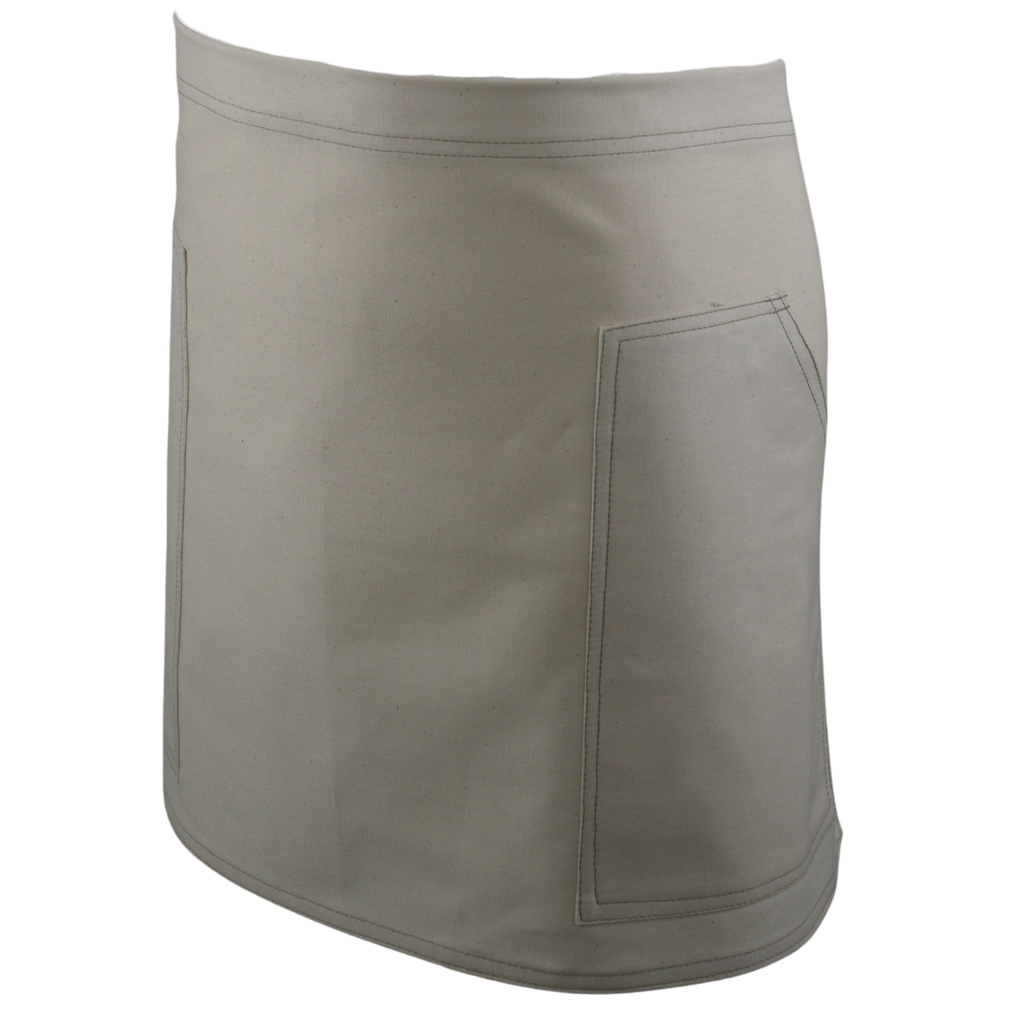 Work Range Waist Apron Cotton Canvas With 2 Hip Pockets 79cm X 42cm