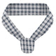 Neckerchief Gingham Blue & White Triangular Poly/Cotton