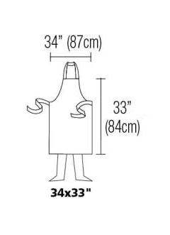Bib Apron 34" X 33" Cotton