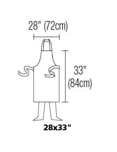 Bib Apron  Butchers Stripe 28" X 33" With Pocket