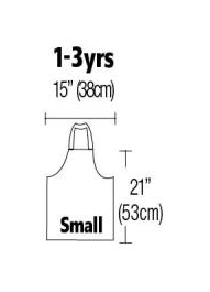 Childrens Apron Small Suitable For 1-3Yrs 15" X 21"