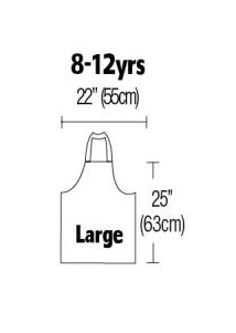 Childrens Apron Large Suitable For 8-12Yrs 22" X 25"
