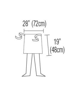 Waist Apron 28" X 19" Poly/Cotton With Pocket
