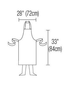 Bib Apron 28" X 33" Poly/Cotton With Pocket