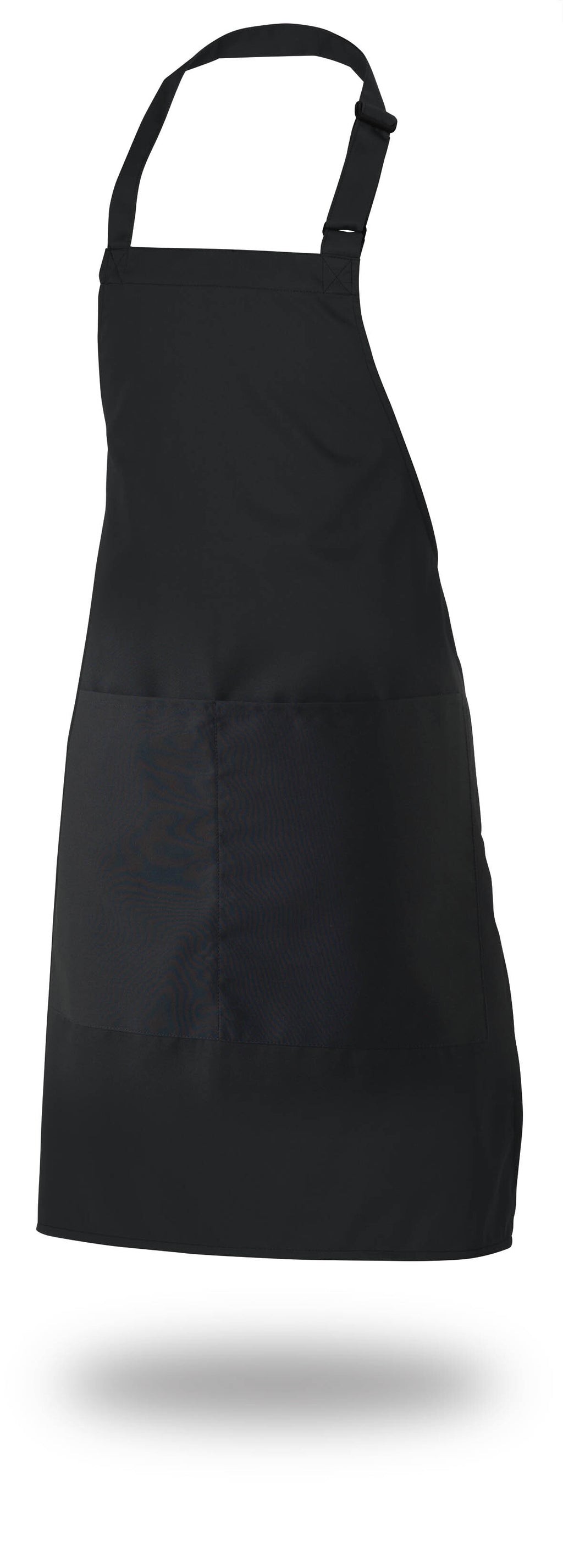 Bib Apron 28" X 33" Poly/Cotton Self Adjustable Neck Band With Pocket