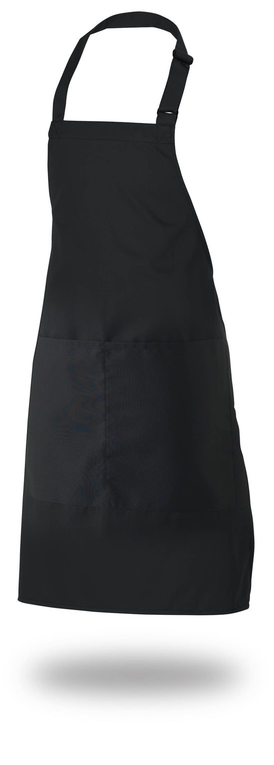 Bib Apron 28" X 33" Poly/Cotton Self Adjustable Neck Band With Pocket