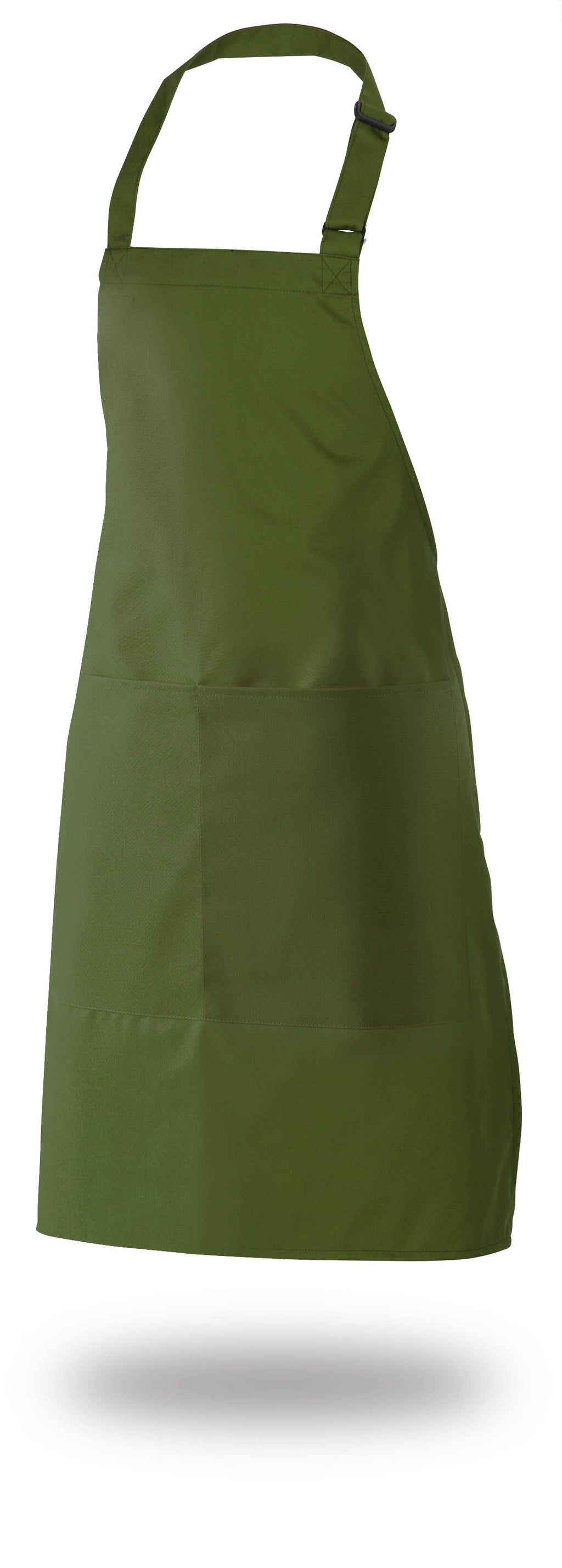 Bib Apron 28" X 33" Poly/Cotton Self Adjustable Neck Band With Pocket