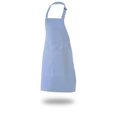 Bib Apron 28" X 33" Poly/Cotton Self Adjustable Neck Band With Pocket