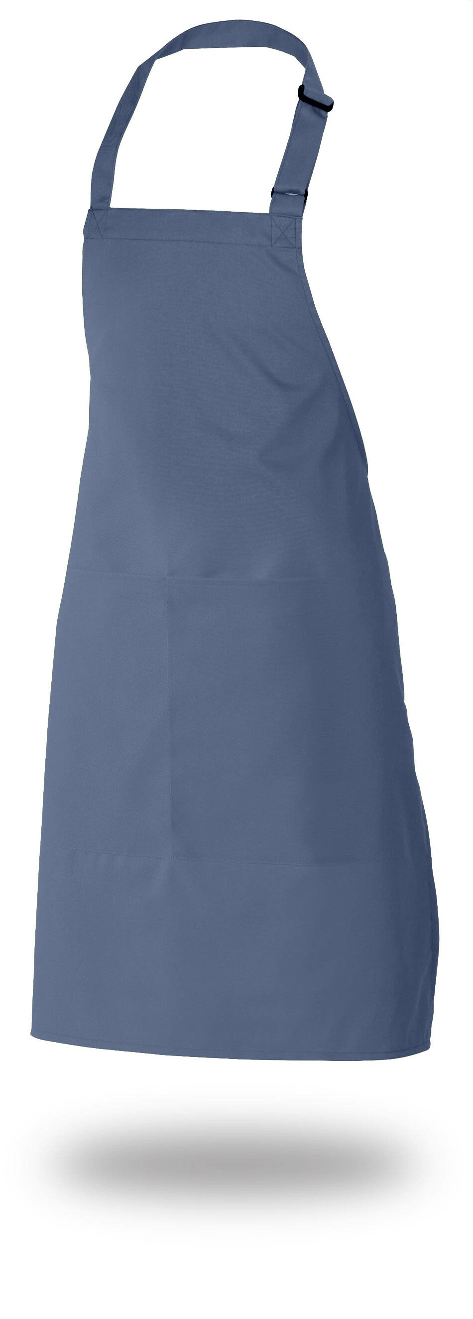 Bib Apron 28" X 33" Poly/Cotton Self Adjustable Neck Band With Pocket