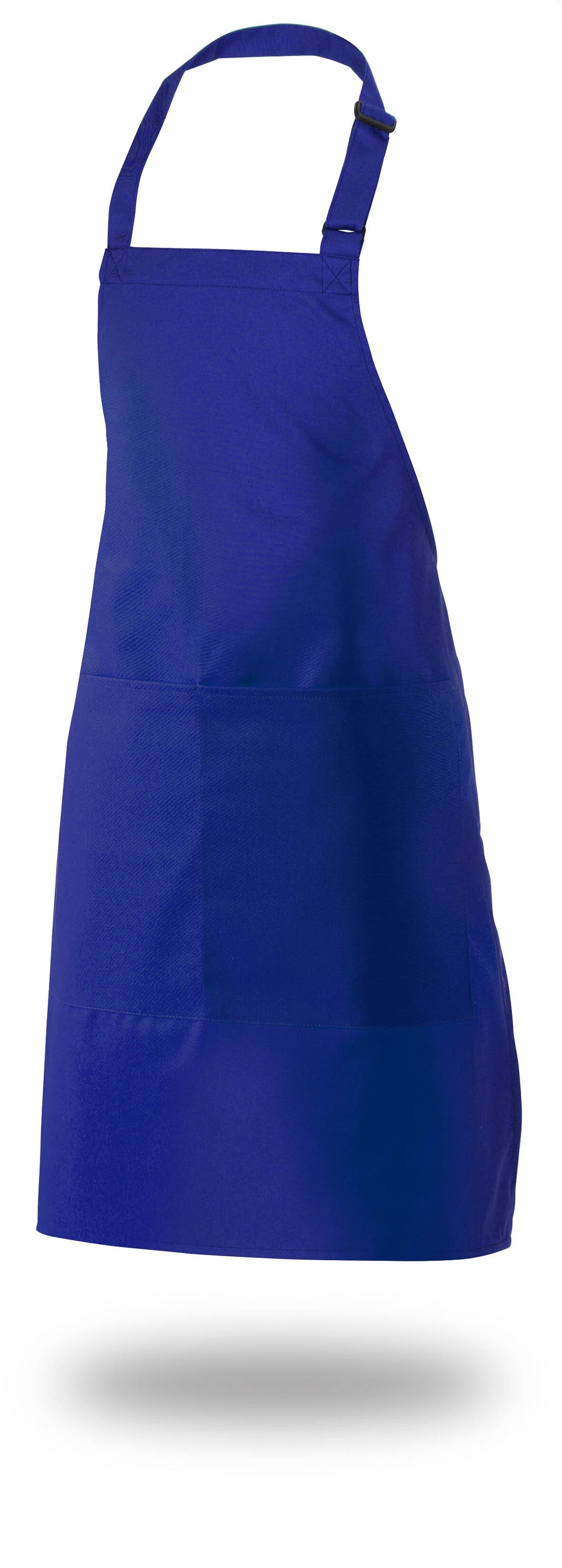 Bib Apron 28" X 33" Poly/Cotton Self Adjustable Neck Band With Pocket