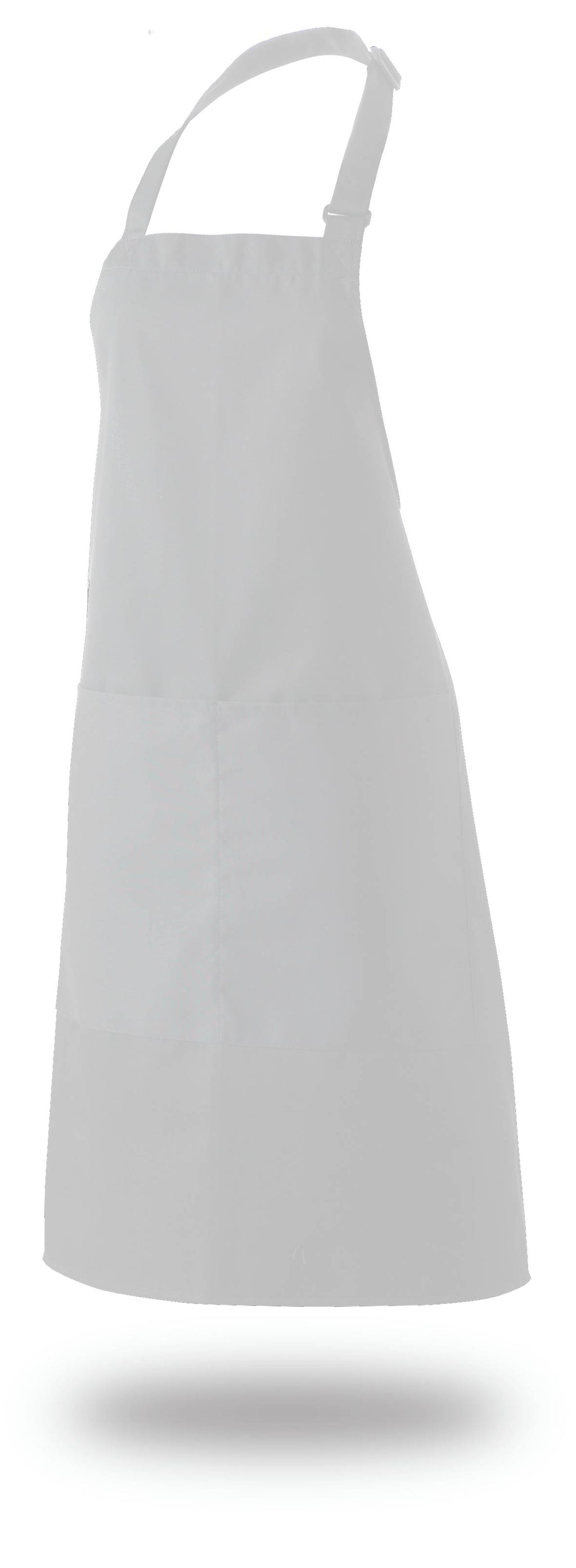 Bib Apron 28" X 33" Poly/Cotton Self Adjustable Neck Band With Pocket